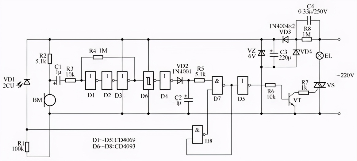 泛光照明控制原理图,线性驱动照明原理图解说明