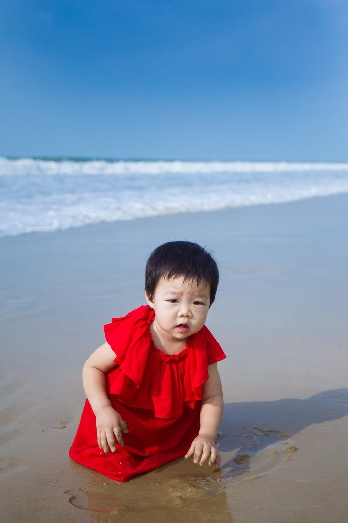 幸福旅行，宝宝第一次飞的去三亚