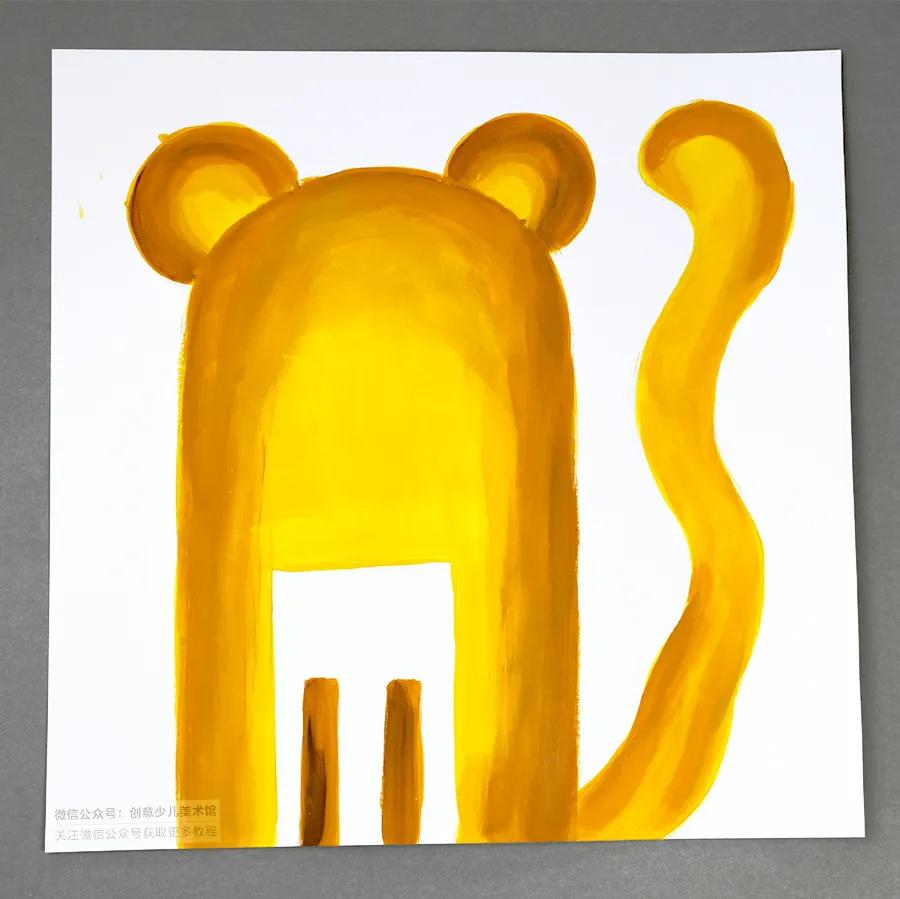 儿童画教程｜艺术创想美术课程《森林里的小花豹》