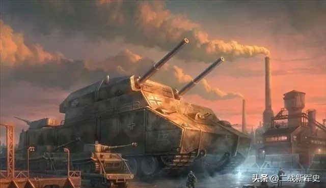 超大型巨炮坦克,陆地巡洋舰巨鼠坦克重达1000吨