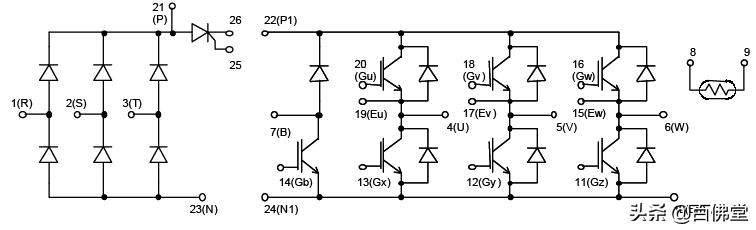 变频器各引脚功能,变频器电路图的详细讲解