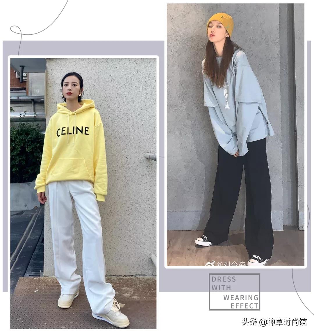 秋冬新款上新卫衣穿搭,今年秋款卫衣的流行款式