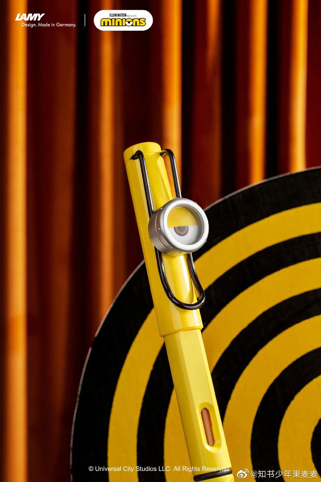 凌美环球影城联名钢笔,环球影城小黄人联名手办