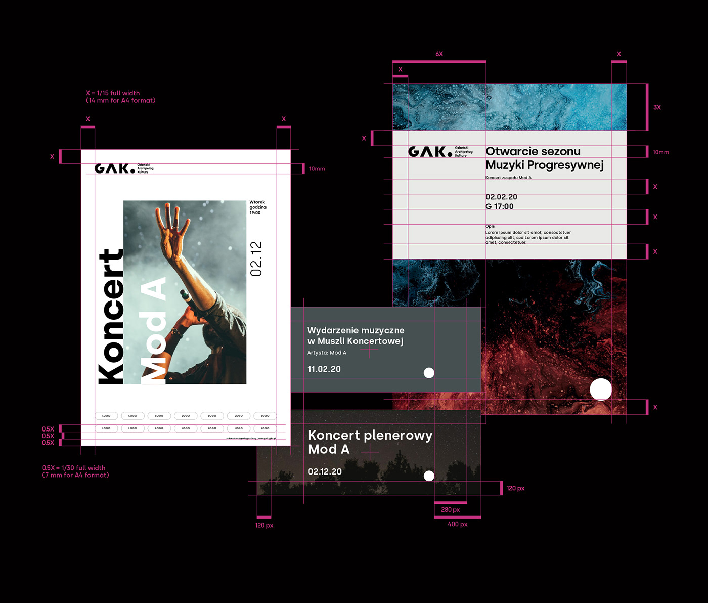 平面设计|GAK格但斯克文化群岛地方政府文化机构品牌形象设计