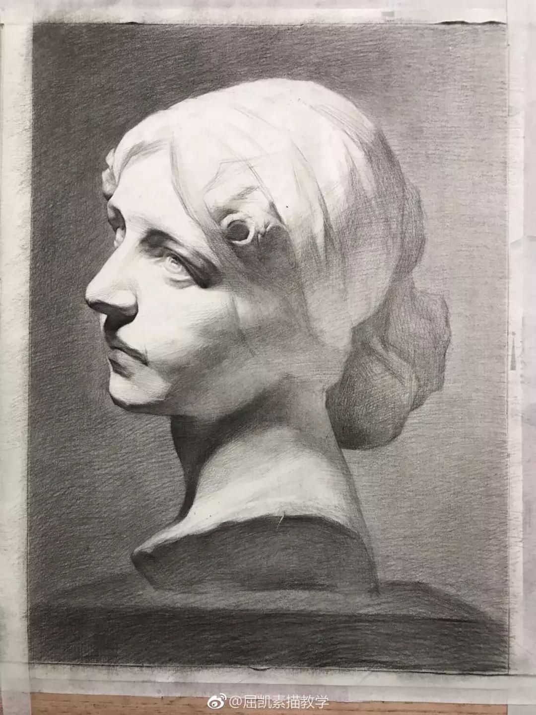 画素描不画脸,画素描总是画不深入