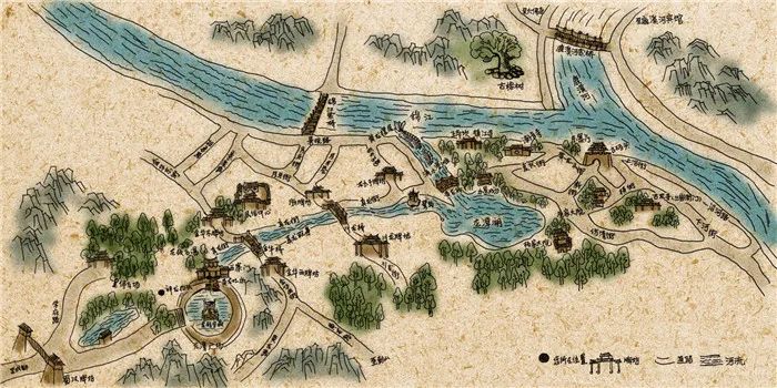 漫步天府之国黄龙溪古镇,成都黄龙溪鹿溪河