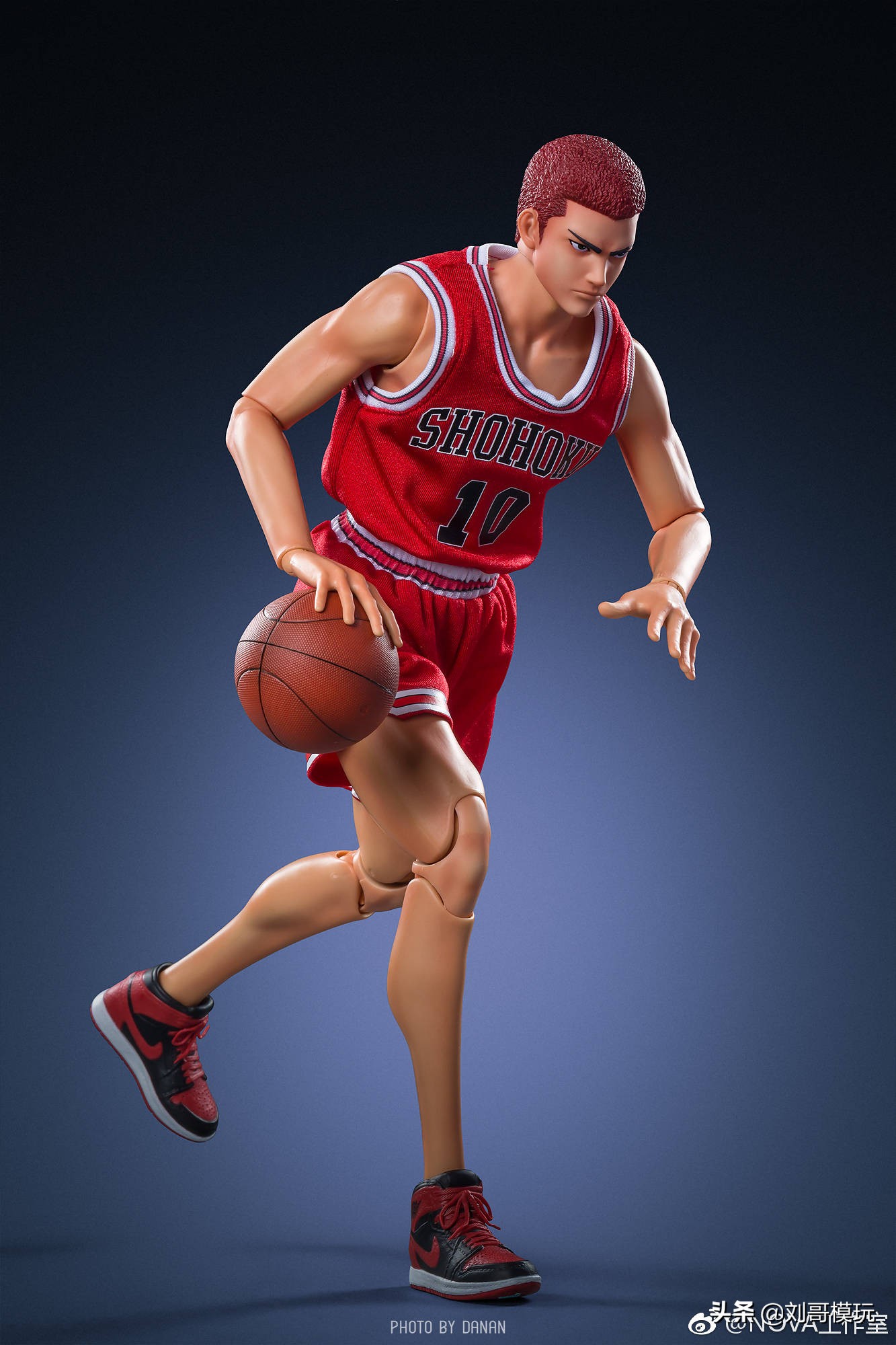 灌篮高手樱木花道可动人偶,灌篮高手樱木花道寸头手办