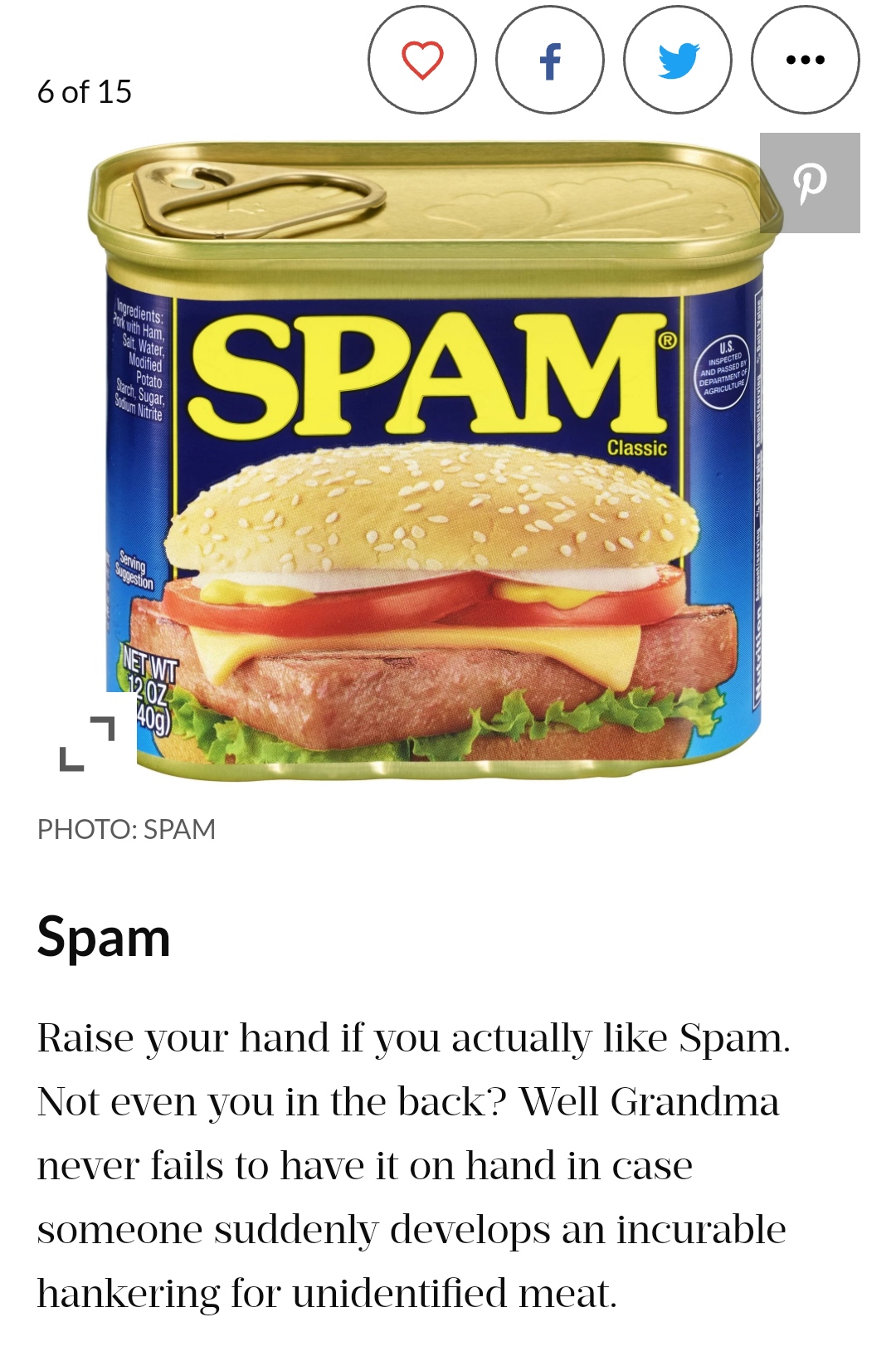 每个美国南方奶奶的厨房里都有15种原料