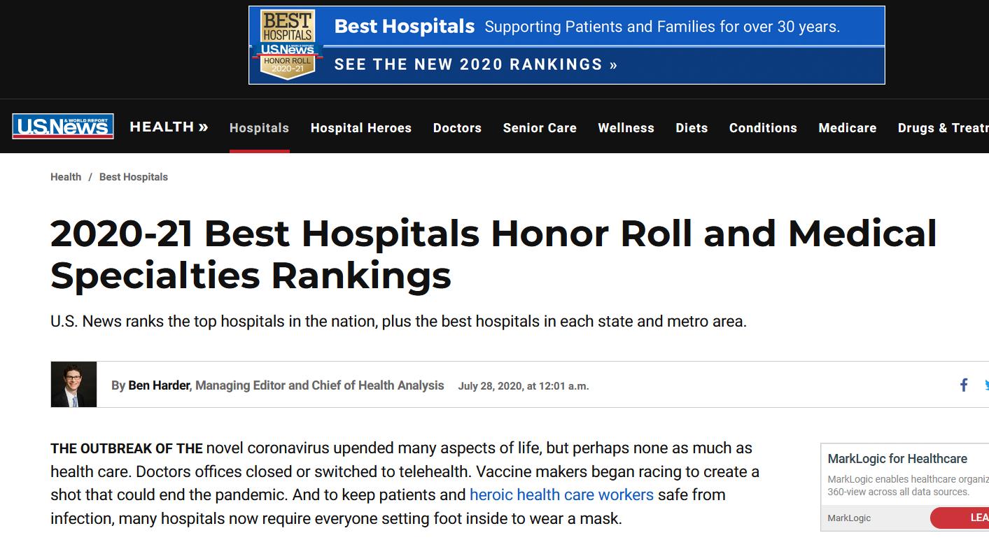 美国梅奥医院全球排名,美国癌症中心md安德森医院