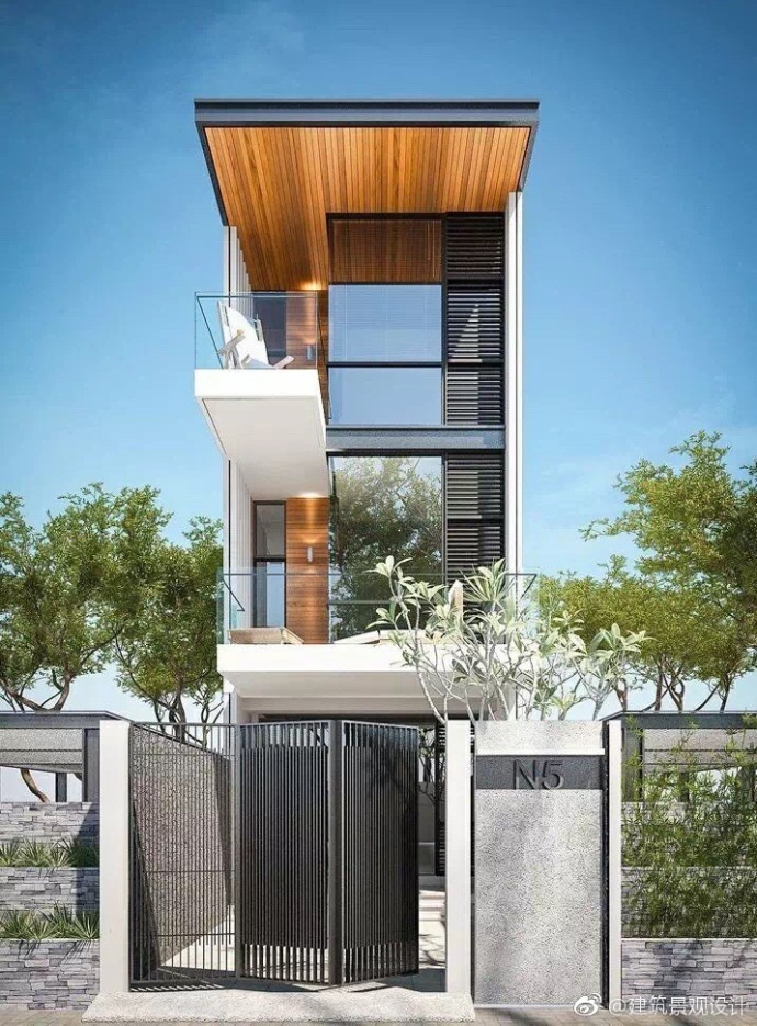 庭院入户门设计效果图,入户门庭院设计