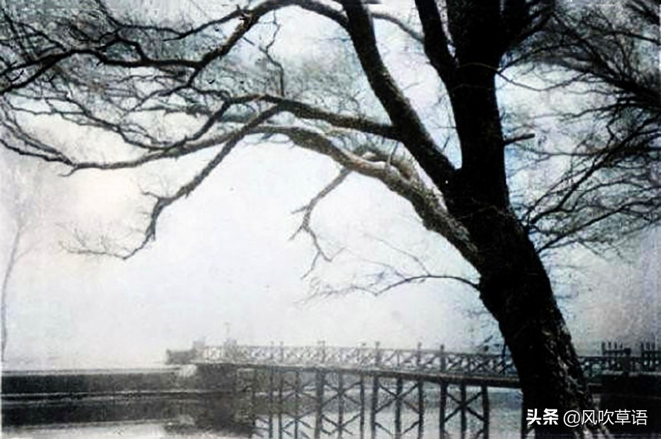 保定历史上真实的府河,保定府河彩色老照片