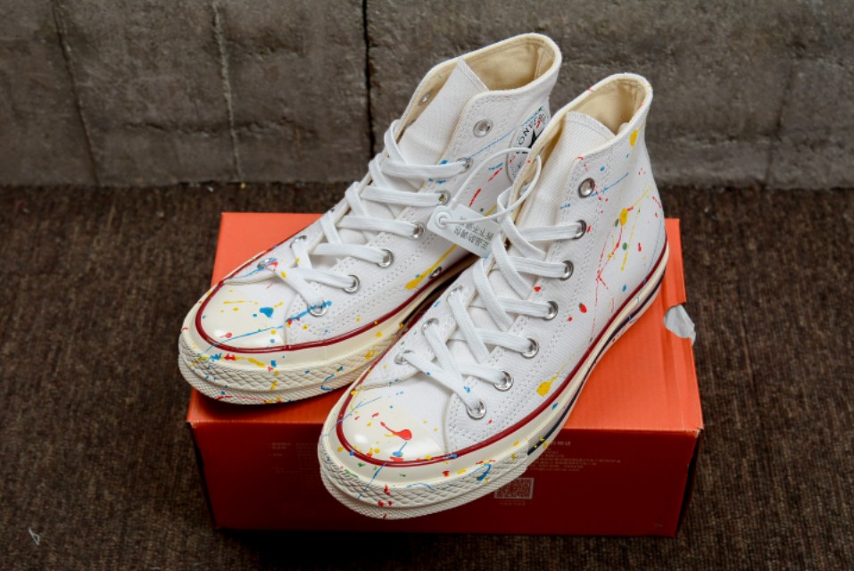 匡威 1970S泼墨系列 彩绘涂鸦 夏日多彩高低帮 Converse 70s