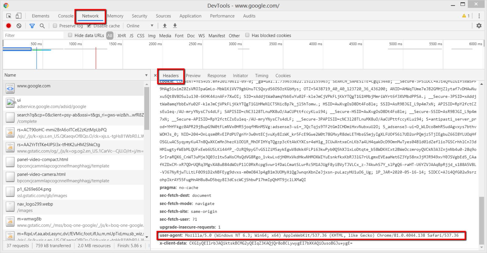 如何在Chrome，Edge，Safari和Firefox中更改用户代理