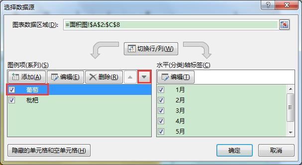 如何让excel重叠面积图显示出来,excel统计图系列重叠