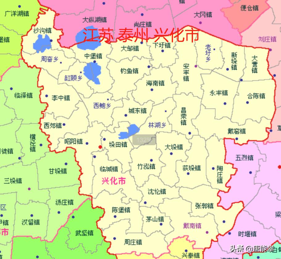 江苏泰兴市的土地面积,江苏泰州兴化城区面积