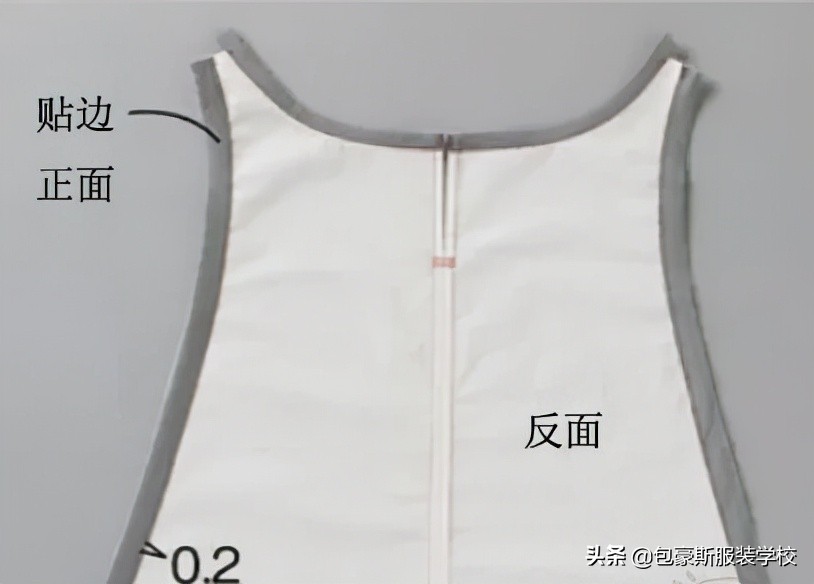 前后双面系带围裙效果附图纸,美观围裙的样式