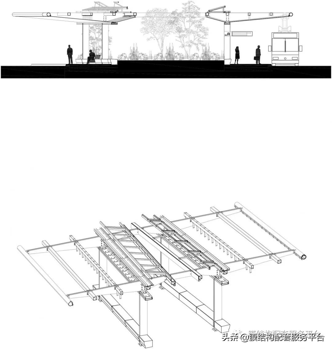 遮阳ETFE膜结构——荷兰·蒂尔堡巴士站