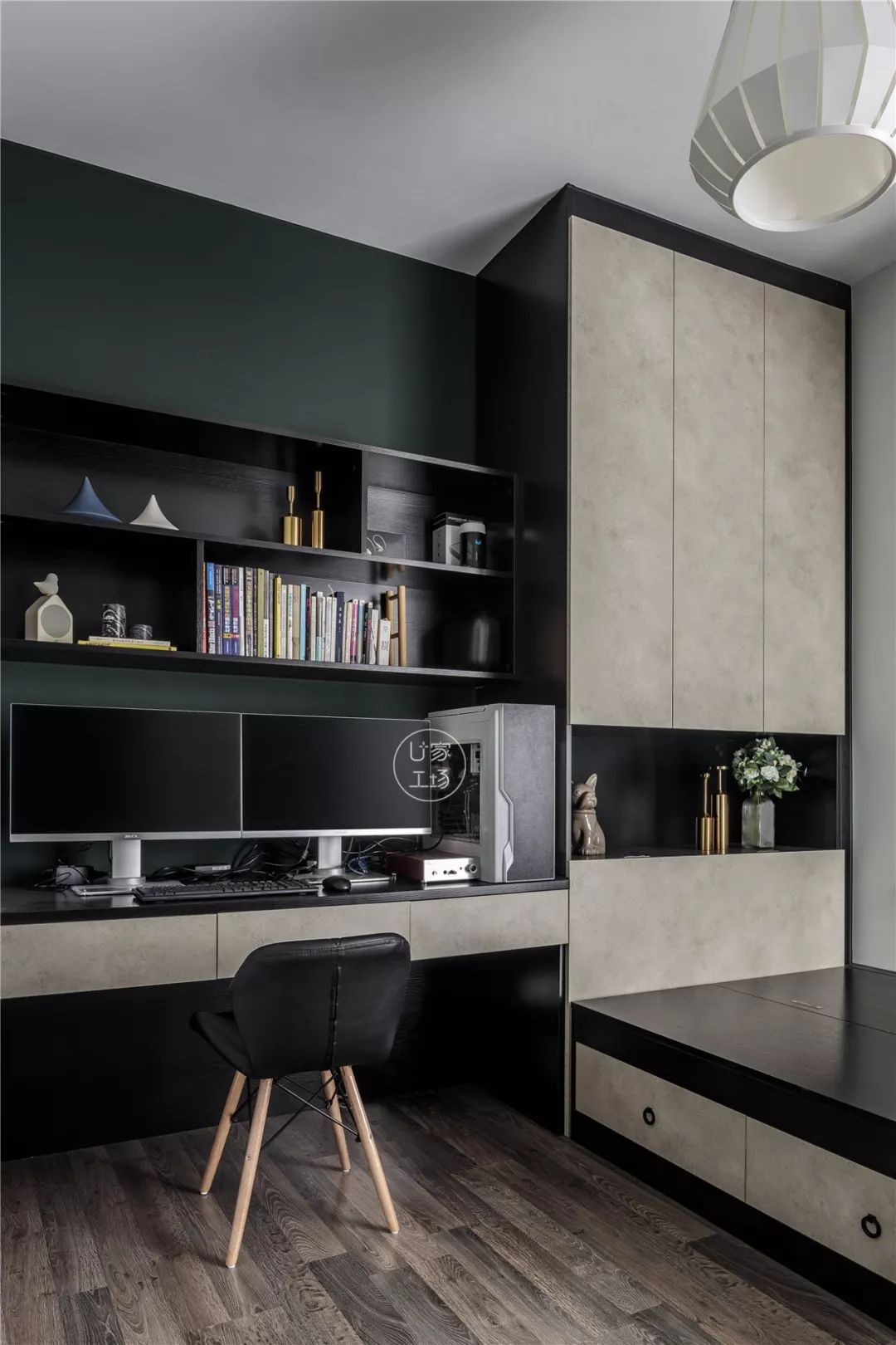 11平方米书房设计现代轻奢风格,100个绝美书房设计图片