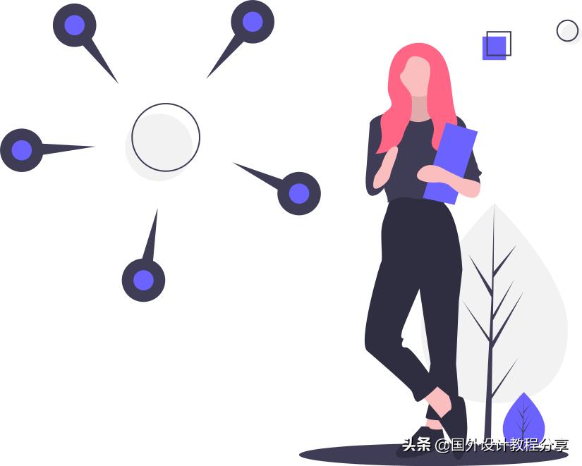 扁平矢量插画教程,矢量扁平插画怎么画