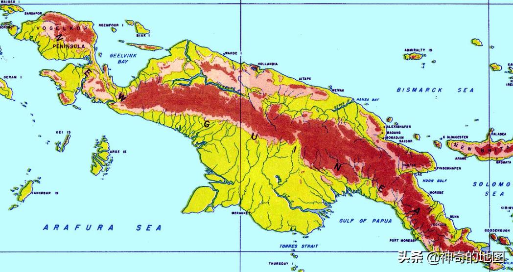 新几内亚岛详细介绍,乱弹岛屿