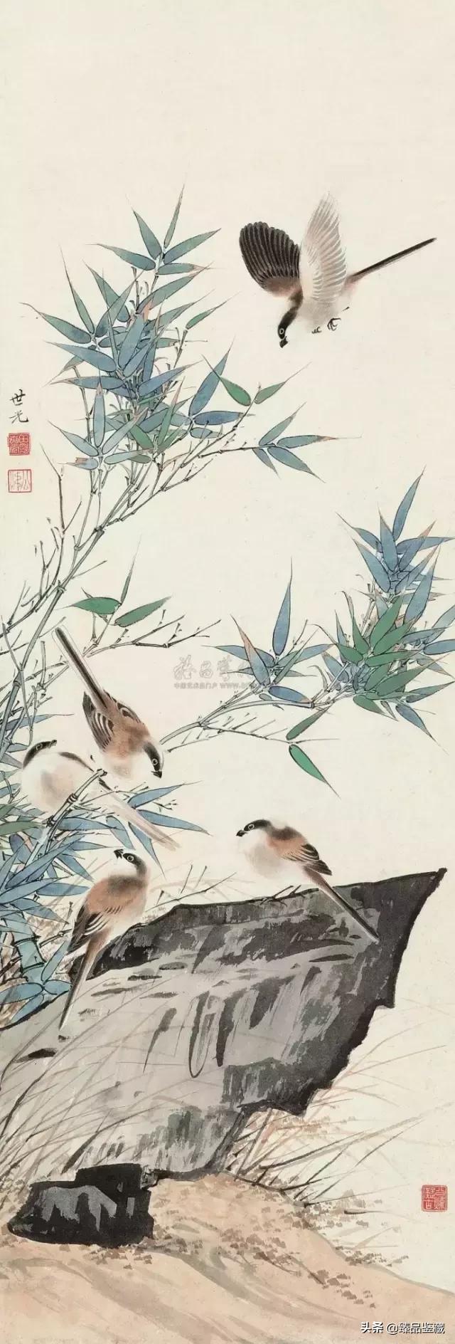 工笔大师田世光,工笔画大师田世光画孔雀好美