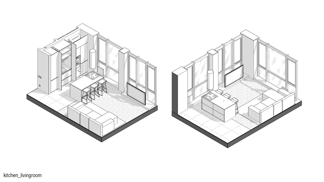 在这个68㎡的时尚家，玻璃才是主角