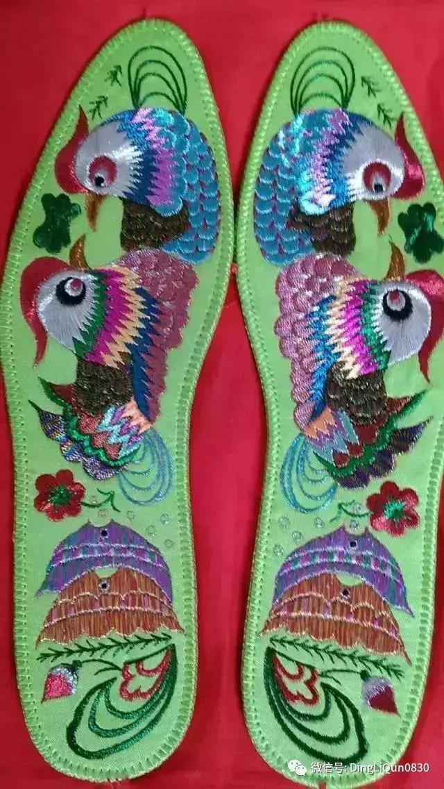 刺绣作品简单的,老式刺绣喜字的鞋垫刺绣方法