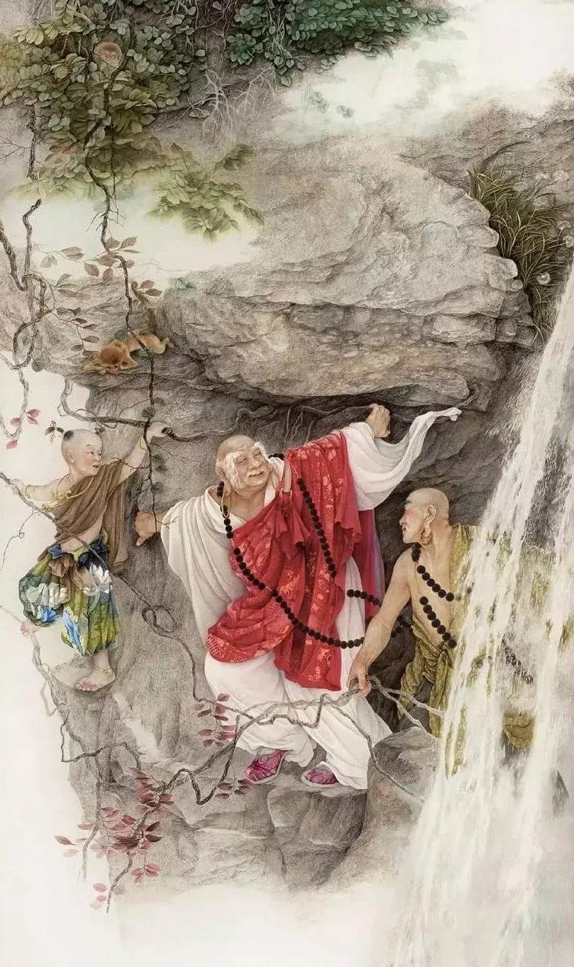 工笔人物老人画法,工笔寿星图多少钱