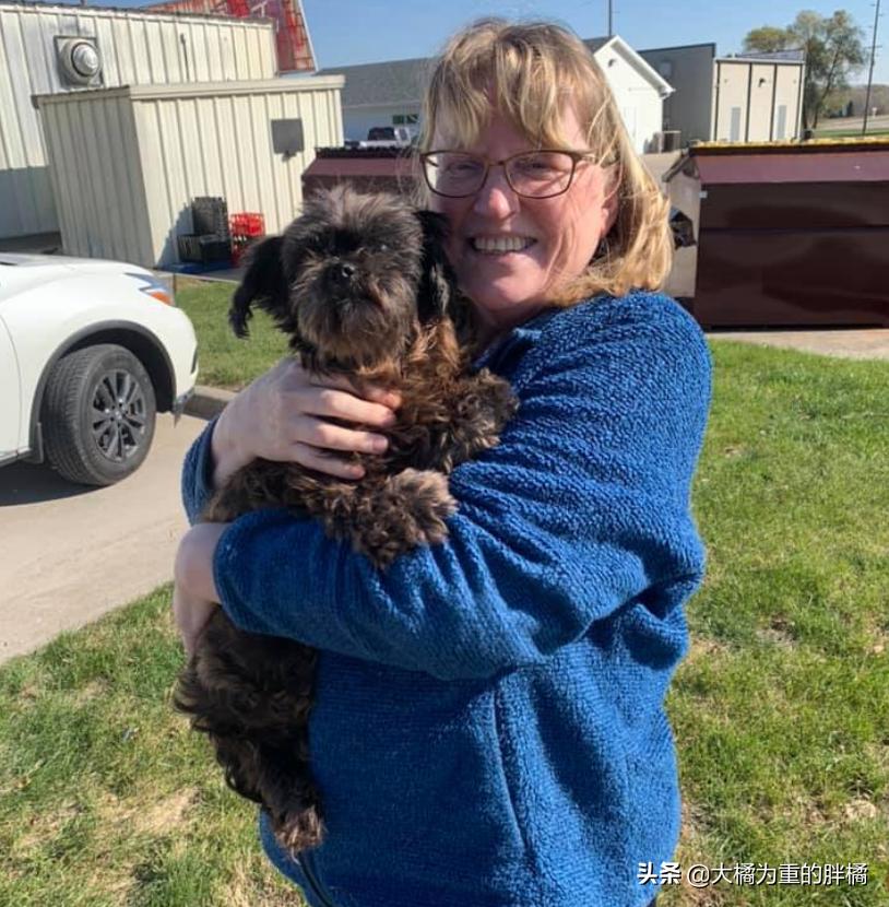 流浪小狗被收养在门口停住了,流浪小狗被好心人喂养5年