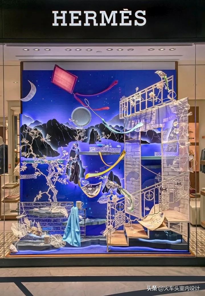 爱马仕2023橱窗设计最新款,爱马仕2022橱窗设计效果图