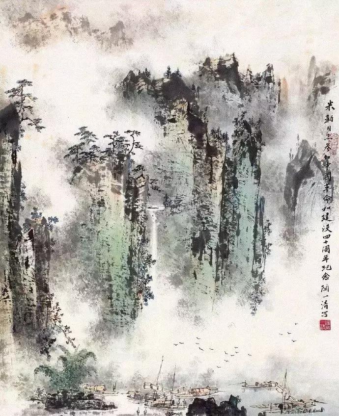 一组高清唯美的山水画收藏欣赏,美国大都会收藏明清山水画欣赏