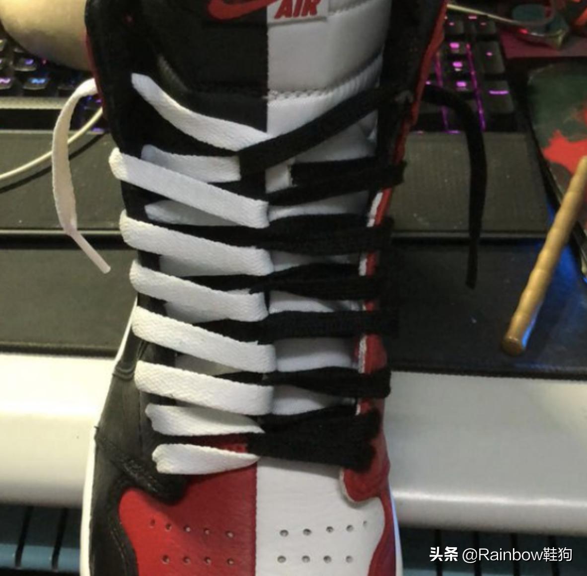 鞋带系法教程aj1蒂芙尼蓝双鞋带,aj1四色鸳鸯鞋带系法教程