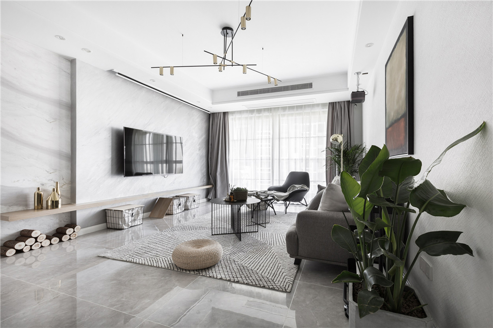 房子装修漂亮便捷的背景墙来啦,背景墙较短新中式效果图大全