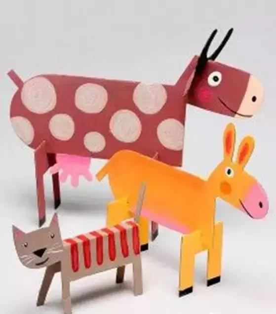 纸壳创意小手工,幼儿园手工制作简单易学纸壳