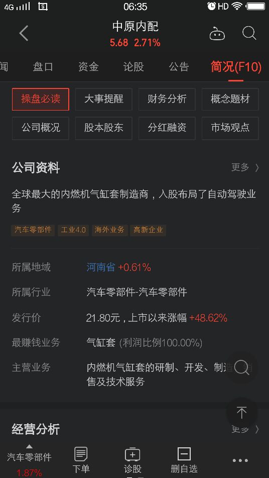 中原内配最新分析,中原内配发展前景