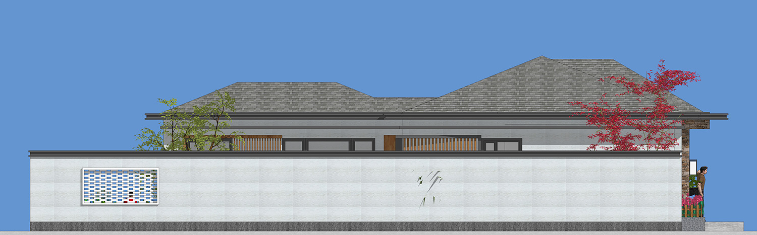 农村自建房养老房一层半怎么设计,农村人盖房子