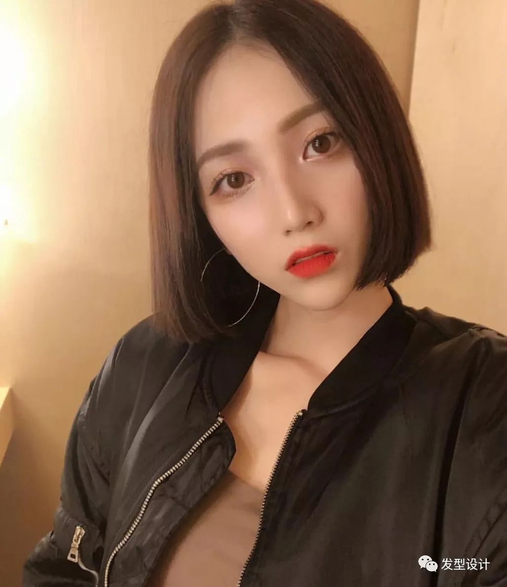 八大网红刘海短发,无刘海短发发型女