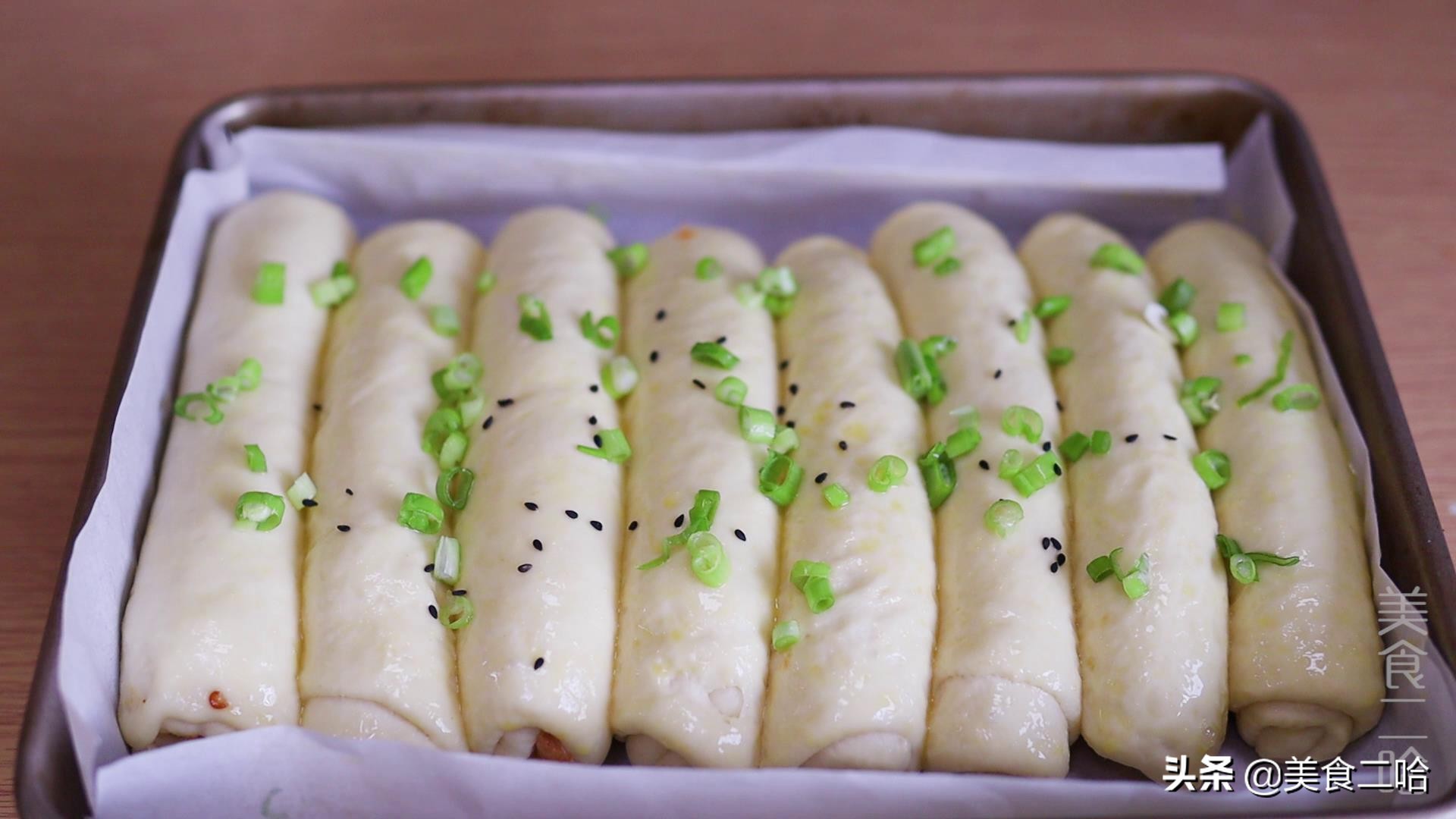 面包创新教程,用普通面粉做柔软拉丝面包