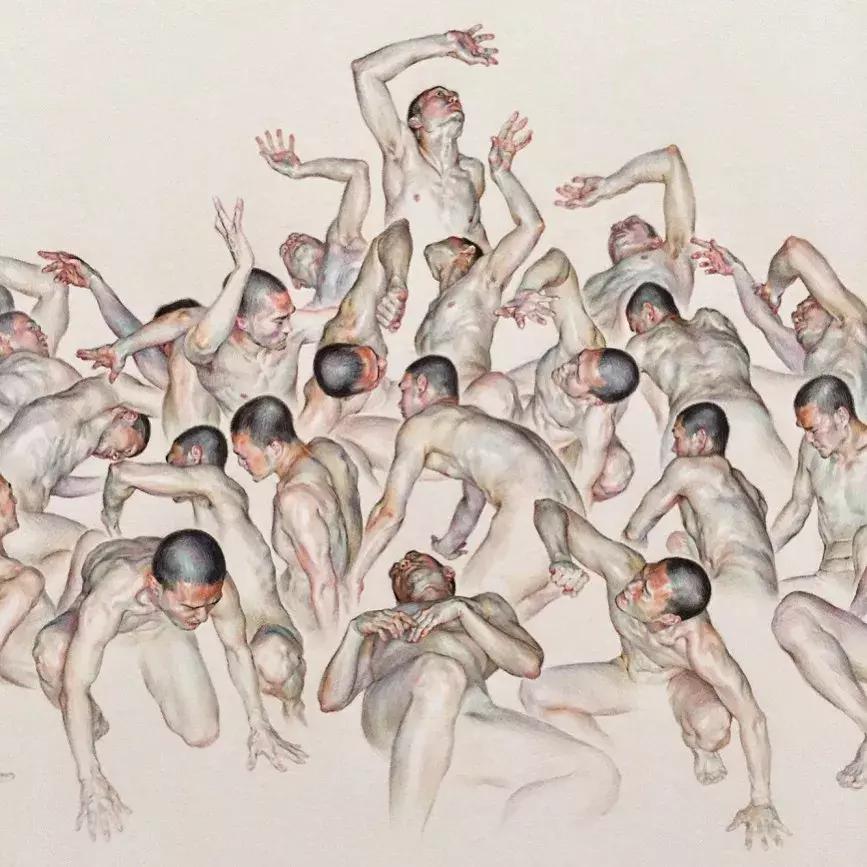 人体彩铅,人体五官彩铅