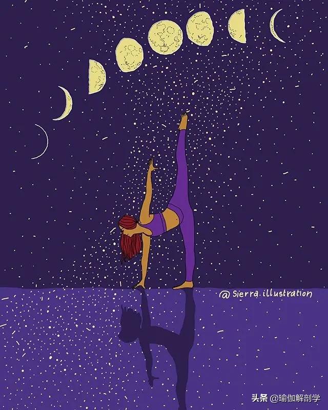 瑜伽小人唯美漫画,瑜伽倒立漫画图片