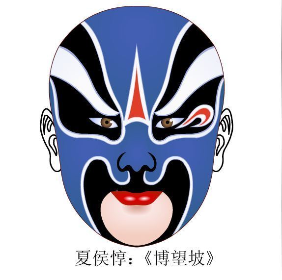 戏曲人物脸谱儿童画,自己创作的戏曲脸谱