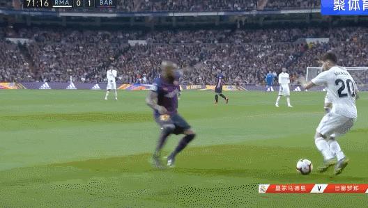 巴萨悍将暴虐皇马边路！20分钟完成6次抢断，让维尼修斯怀疑人生