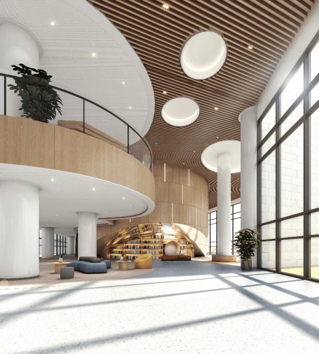 青岛夏庄三台新校区项目高密度社区中的教育之窗/北洋设计