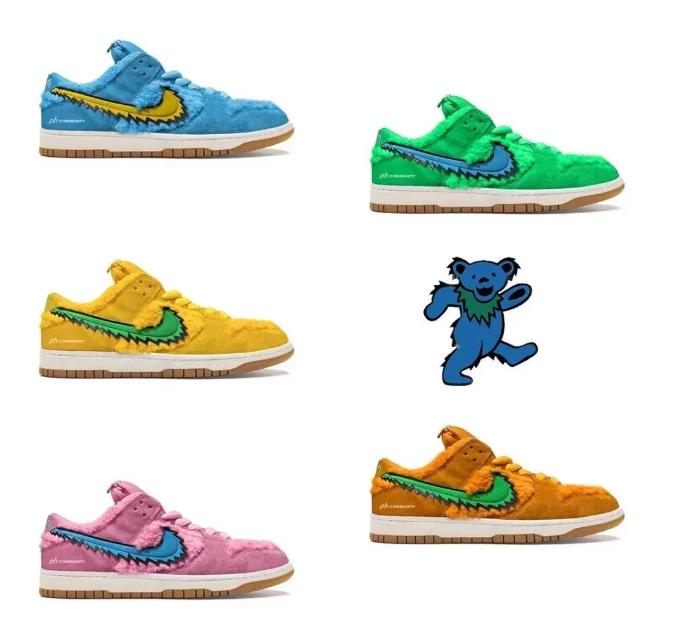 耐克dunk熊猫小孩,耐克离谱鞋