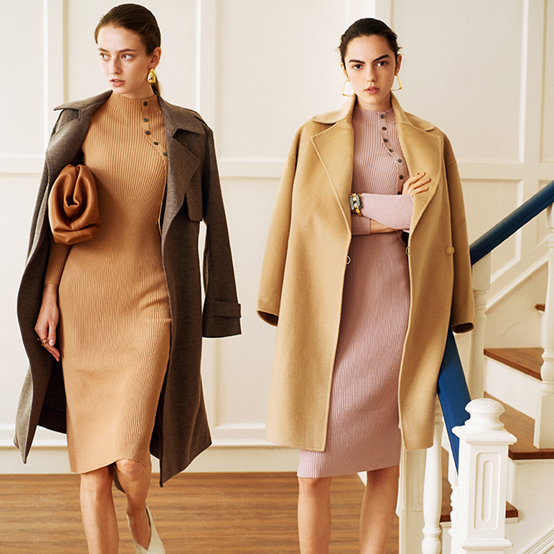 具有独特风格的羊绒大衣,厚实纯羊绒大衣