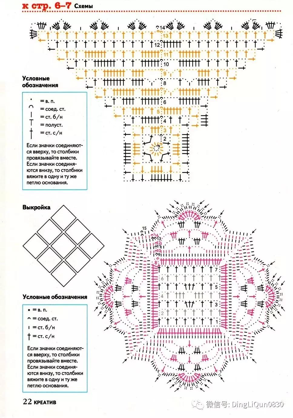 编织人生手工毯子编织教程,圆形垫子镂空钩针编织图解
