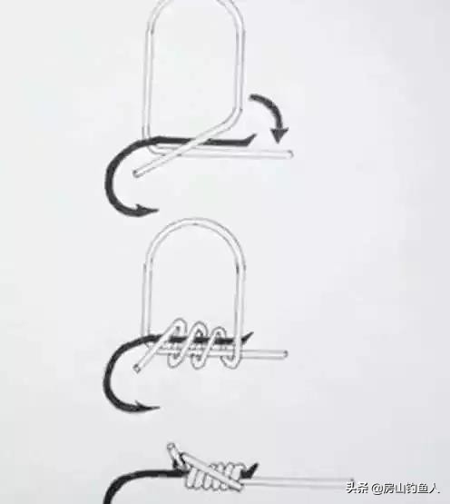 钓鱼鱼钩的绑法技巧,鱼钩绑线教程永不脱钩