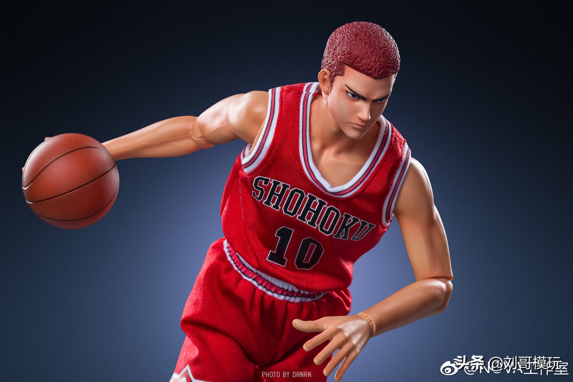 灌篮高手樱木花道可动人偶,灌篮高手樱木花道寸头手办