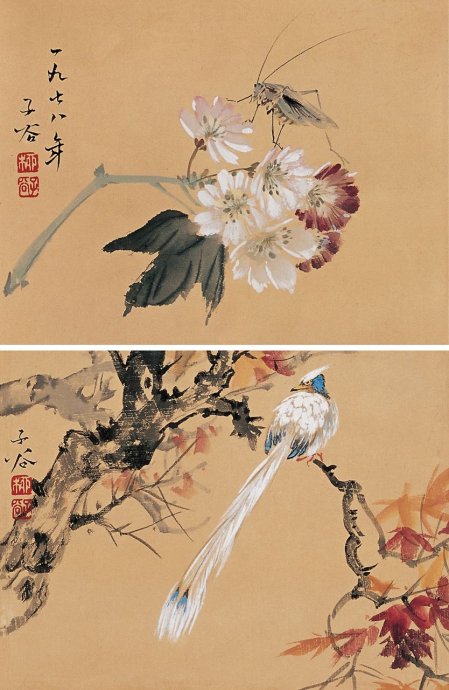 柳子谷花鸟作品大全,柳子谷花鸟精品图片