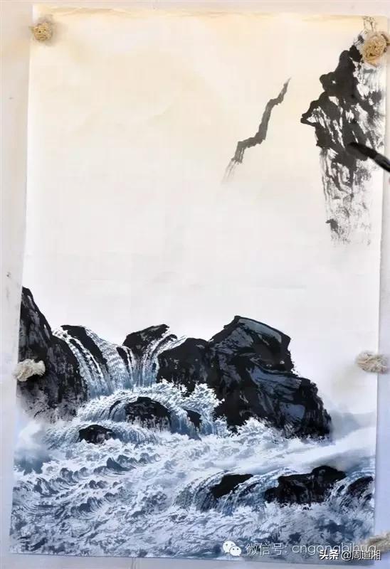 曾刚画山水画上色讲解,如何画山水画教学视频
